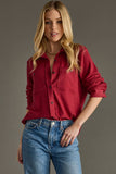 Heather Red Super Soft Button Up