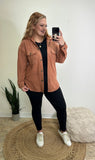 Soft Textured Jacket, Rust