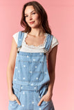 Polka Dot Overall Shorts