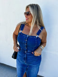 PREORDER- FRANKIE OVERALL DENIM DRESS