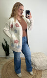 Puff Flower Cardigan