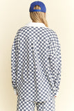 Checkered Collared Button Up