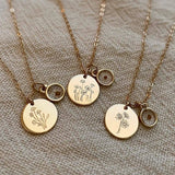Wildflower Necklace with Mustard Seed