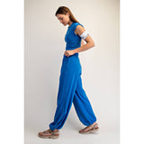 COTTON LYCRA CROSSOVER SET- Ocean Blue