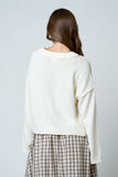 Raw Edge Exposed Seam Cardigan, Butter Yellow