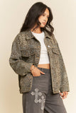 Leopard Denim Jacket