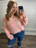 Lightweight Floral Sweater Top