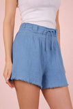 Cotton Gauze Shorts W/ Front Tie (S, M, L)