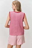Button Front Sweater Vest (S-3x)