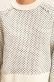 Patterned Mock Neck Sweater (S-L)