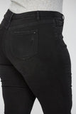 Mica- High Rise Crop Flare Black Denim