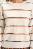 Striped Crew Neck Sweater (S-L)