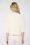 Exposed Seam Drop Shoulder Short Sleeve Top, Sienna