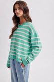 Striped Sweater Cardigan