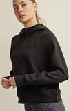 Comfy Luxe Quarter Zip Hoodie, Black (1x, 3x)