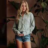 Lt. Blue Super Soft Button Up