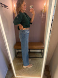Vervet- High Rise Wide Leg Rigid Denim