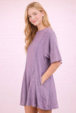 Mineral Washed Oversized Knit Comfy Romper (S-L)