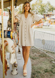 The Cheyenne- Oatmilk Gingham