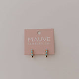 Lainey Turquoise Hoops