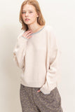 Relaxed Wide Neck Knit Sweater (S-L)