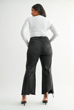 Mica-Vintage Black Distressed Crop Denim (0-3, 16w, 18w)