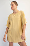 Mineral Washed Oversized Tee, Dandelion