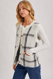 Button Down Plaid Sweater Vest