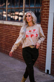 Happy Always Tan Bleached Long sleeve (S-3X)