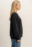Mineral Wash Crew Neck Sweatshirt
