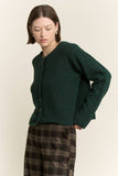 Soft Button Up Cardigan, Hunter Green (S/M, L/XL 1x,2x)