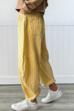 LAS-LIVE Striped Pants with Pocket (S-XL)