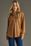Super Soft Button Up-Dk. Tan(M, L, XXL)