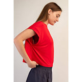 Open Back Athletic Top, Black (L)