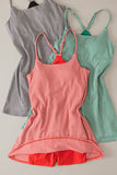 Textured Checkered Knit Activewear Tennis Dress (Kelly Green)