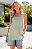 Baby Ribbed Knit Tank Top, Mint