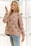 Heart Pattern Sweater