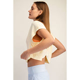 Open Back Athletic Top, Black (L)