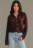 Espresso Super Soft Button Up (L, XL)
