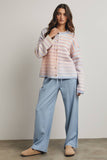 Rainbow Button Up Sweater Cardigan