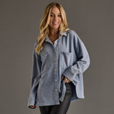 Lt. Blue Super Soft Button Up