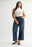 Mica- High Rise Patch Pocket Denim (13-18W)