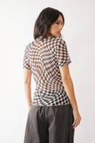 Checker Mesh Short Sleeve, Black (S-L)