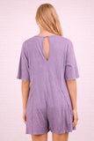 Mineral Washed Oversized Knit Comfy Romper (S-L)