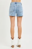 Risen- High Rise Embroidered Detail Shorts