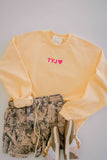 Thank You Jesus Pullover - Yellow | Christian Pullover