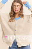 Ribbed Button Down Casual Cardigan (S,M,L)