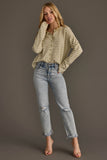 Lt. Green & Ivory Striped Cardigan