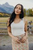 Scoop Neck Tank- Vanilla Bean