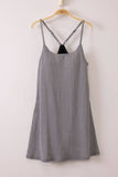 Textured Checkered Knit Activewear Tennis Dress (Black)